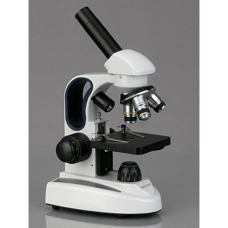 M158C2LPB10WM Cordless Compound Monocular Microscope WF10x and WF25x Eyepieces 40x1000x Magnification Upper and Lower LED Illumination with Rheostat Brightfield SingleLens Condenser Coaxial Coarse an