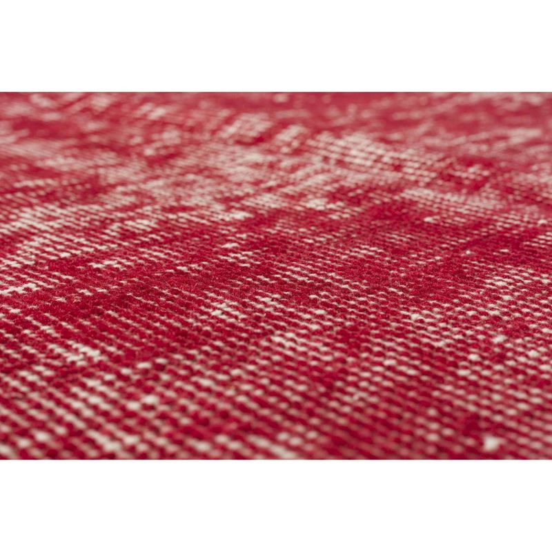 4'7"x8'2" Vintage One-of-a-Kind Awa Rug Red - Revival Rugs