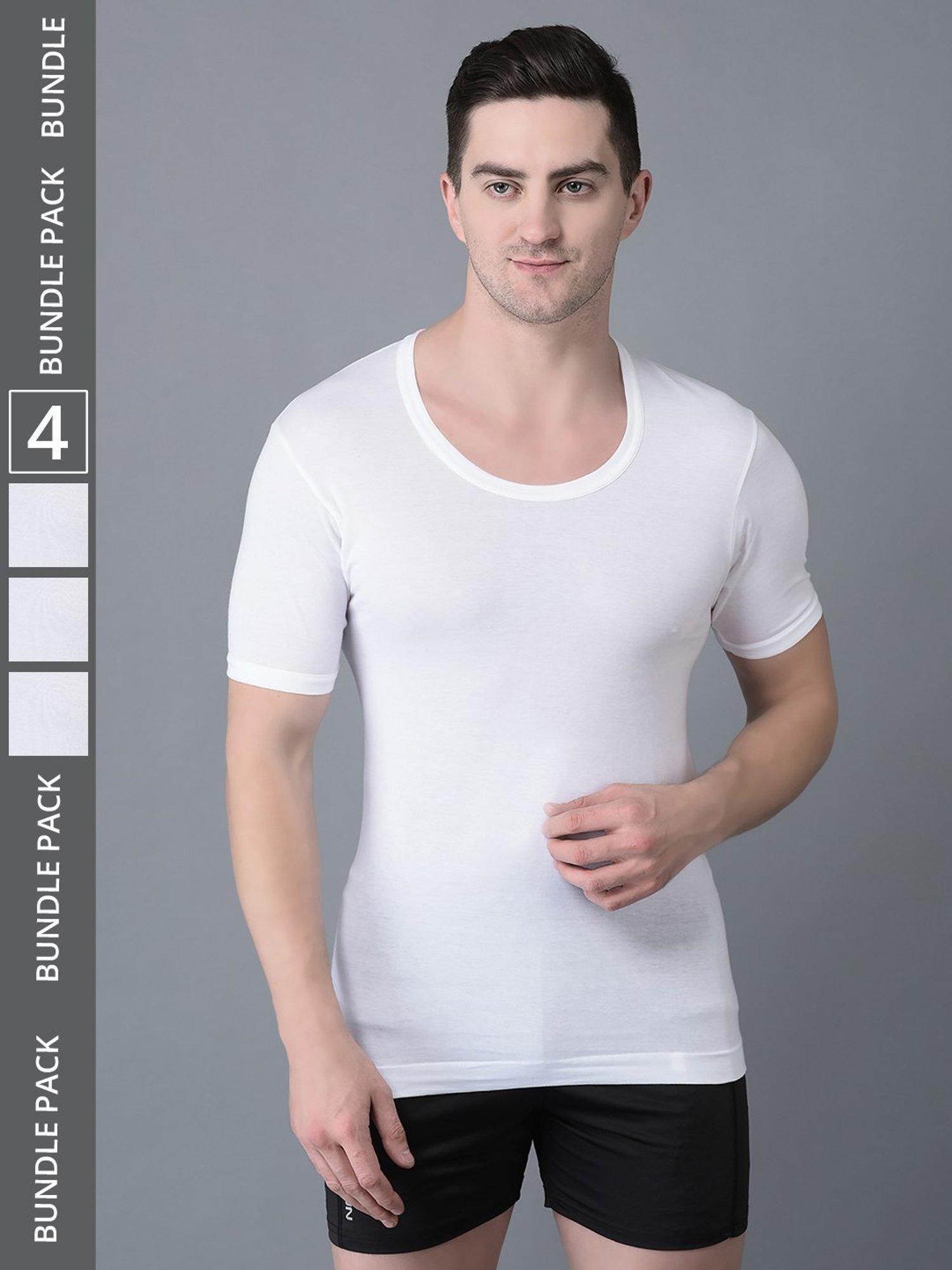 Bodycare Anthra Melange Regular Fit Thermal Top