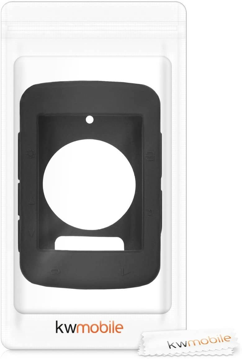 kwmobile Case Compatible with Garmin Edge 520 - Soft Silicone Bike GPS Navigation System Protective Cover - Black