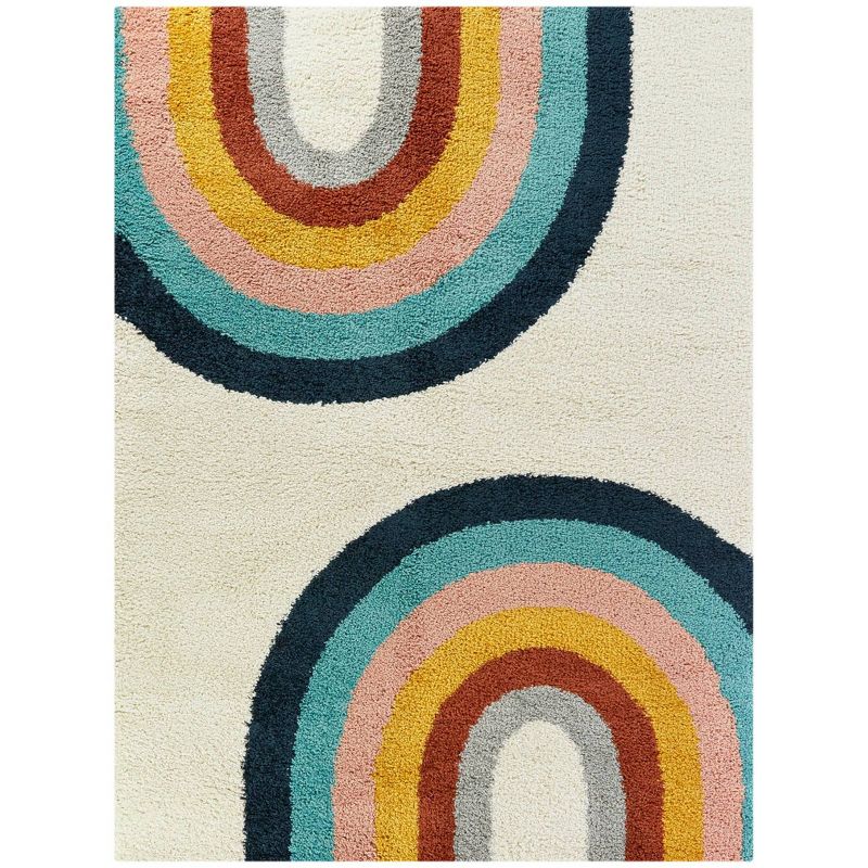 5'2"x7' Double Rainbow Shag - Balta Rugs