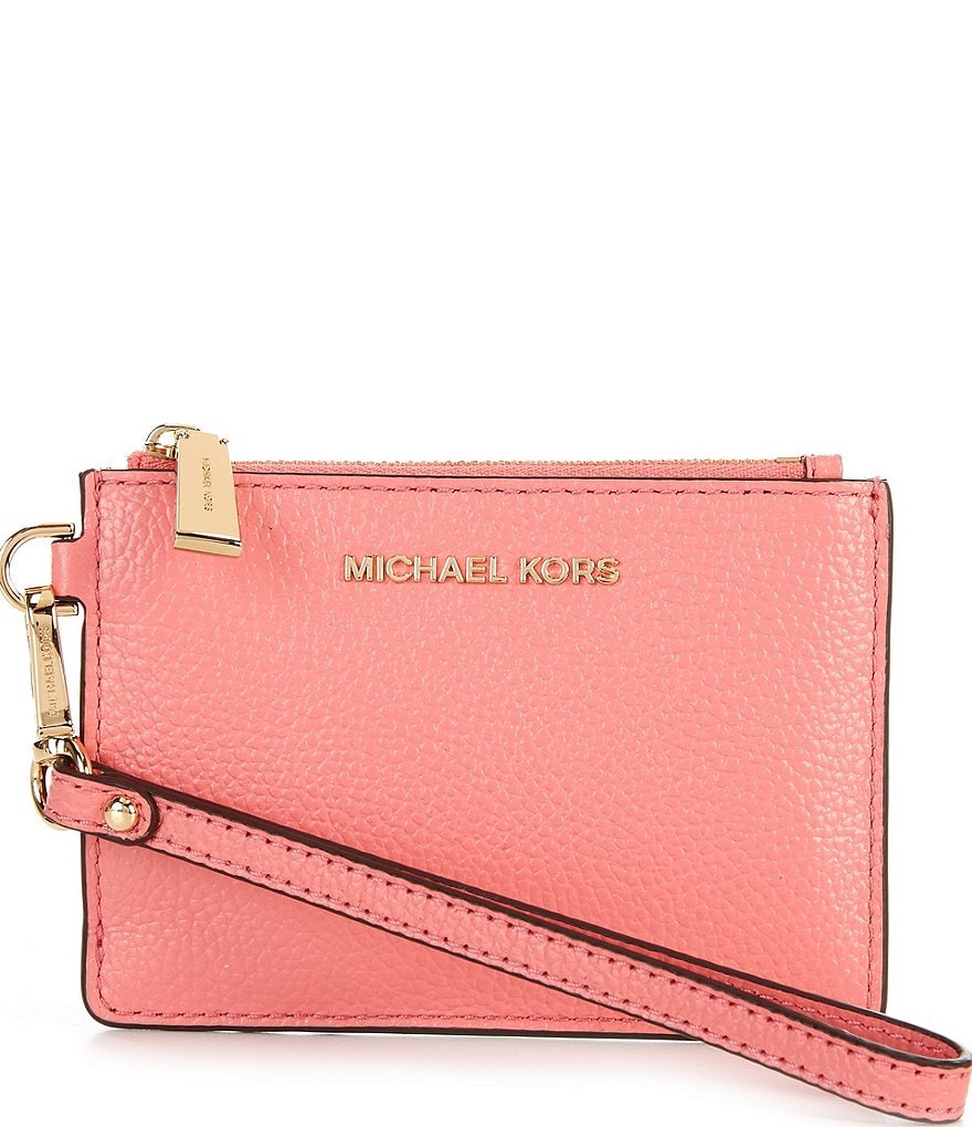 Michael Kors Zebra Signature Jet Set Double Zip Wristlet