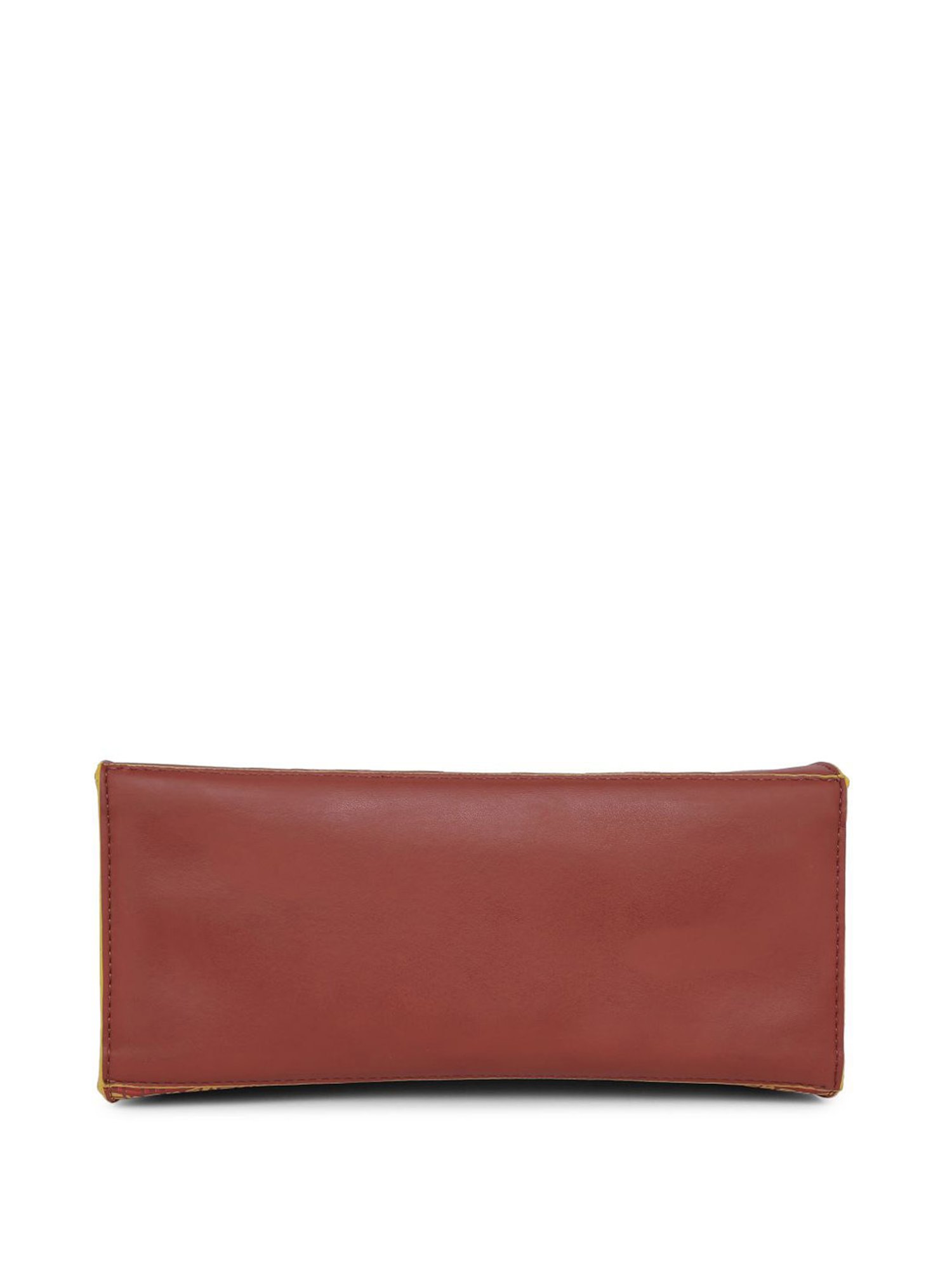 Eume Dragonfly Hot Sauce Red Leather Printed Satchel Handbag