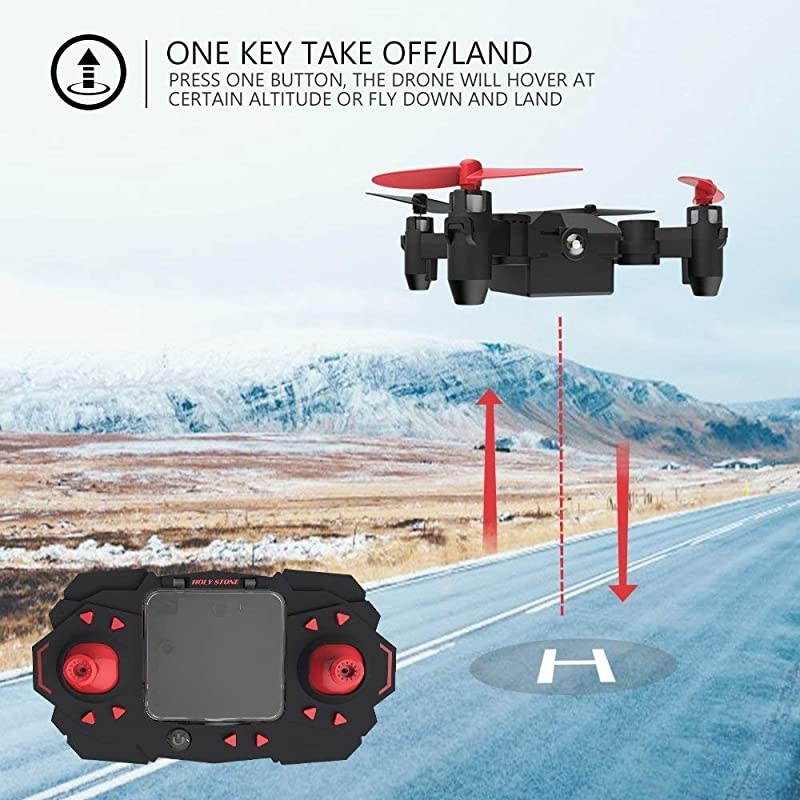 HS190 Foldable Mini Nano RC Drone for Kids Gift Portable Pocket Quadcopter with Altitude Hold 3D Flips and Headless Mode Easy to Fly for Beginners