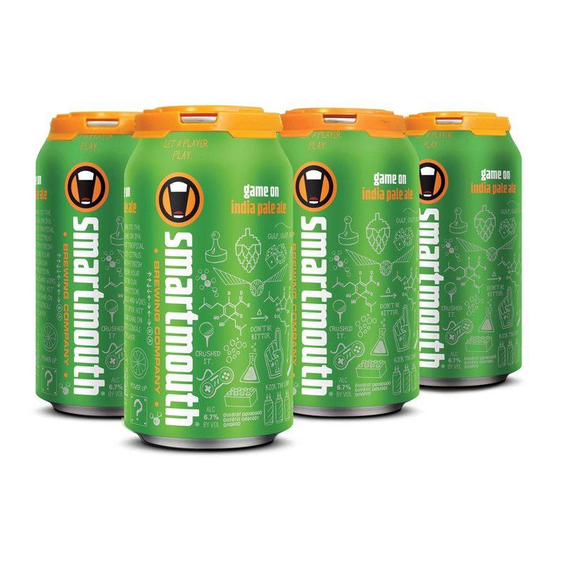 Smartmouth Game On IPA Beer - 6pk/12 fl oz Cans