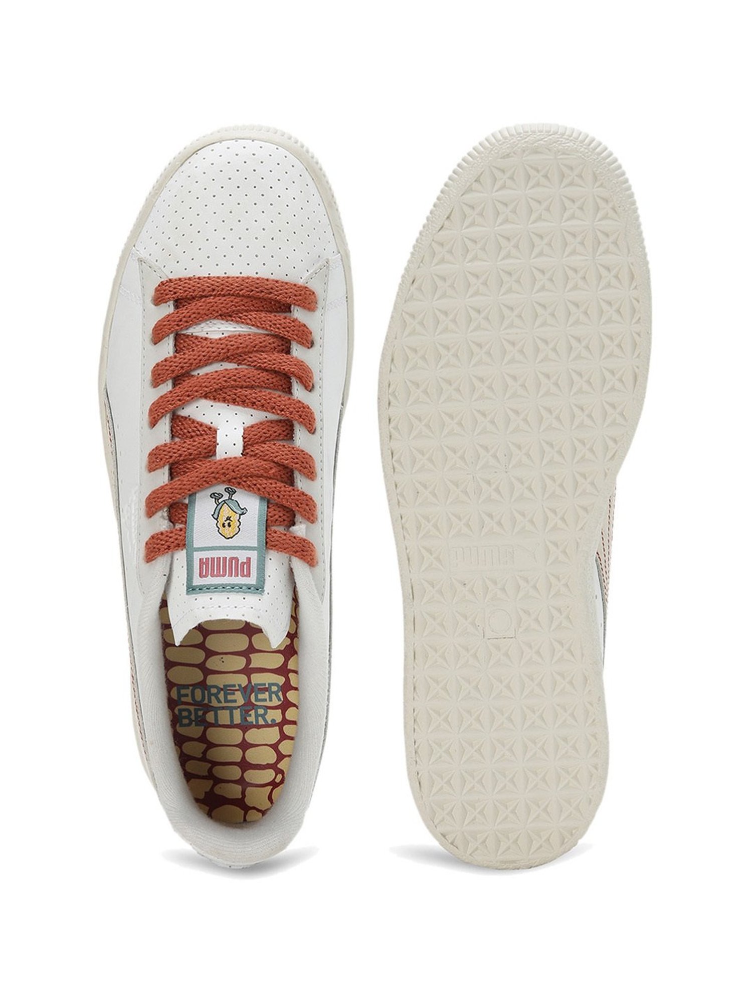 Puma Men's Clyde Huskie White Casual Sneakers