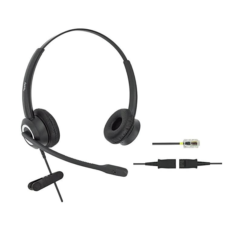 Cisco Corded Office HD Voice Phone Headset for Cisco IP Phones 6851 6861 7945g 7962g 8811 8841 8845 8851 8861 8961 9951 Series Model,Plus 3.5mm Connector (Binaural)