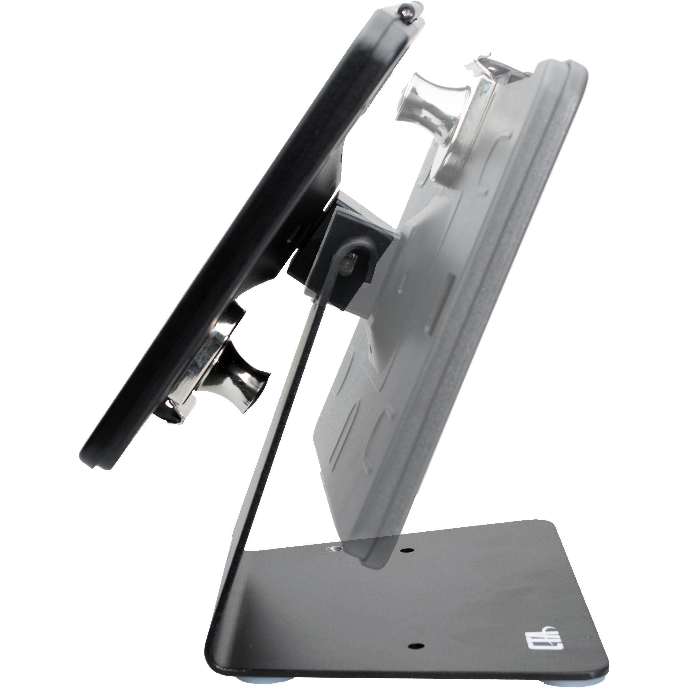 Cta Digital Desktop Anti-Theft Stand Ipad Black Case Rotates 360 Degrees