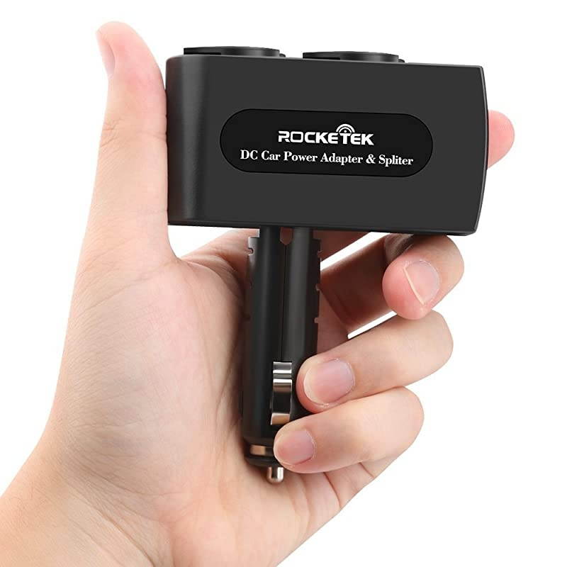 2Socket Car Splitter Cigarette Lighter Adapter Multi Power Outlet 1224V 90W with 31A 2 USB Car Charger Adapter Cigarette Lighter Splitter Adapter for iPhone ipad Cell Phone Tablet GPS