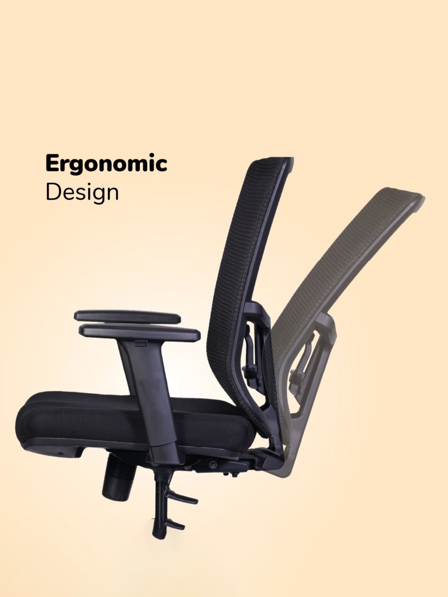 HNI India Certo Black Mesh Office & Study Desk Chair