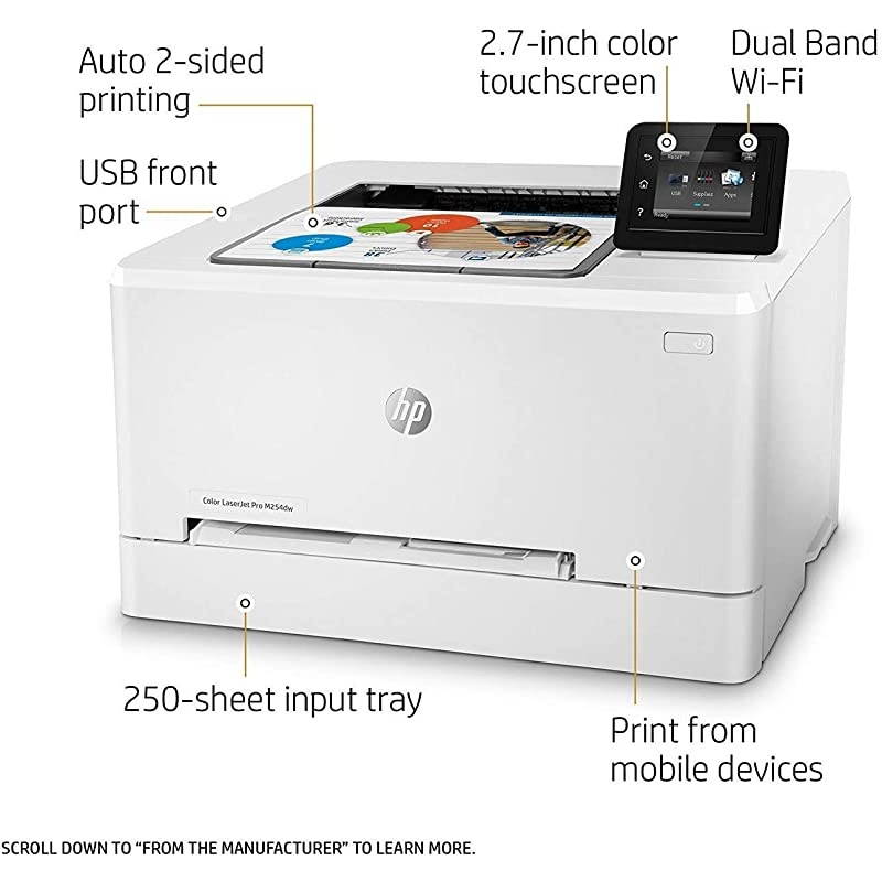 LaserJet Pro M254dw Wireless Color Laser Printer Works with Alexa T6B60A