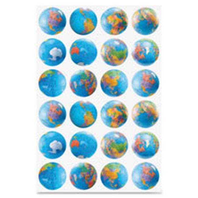 Hygloss Products HYX18751 Globes Stickers
