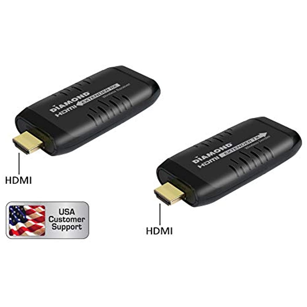 Diamond Wireless HDMI USB Powered Extender Kit, TV Transmitter & Receiver for HD 1080p, Stream Video Content from: Laptops, PC, Cable Box, Satellite Box, Blu-ray, DVD, PS3, PS4, Xbox 360, Xbox One