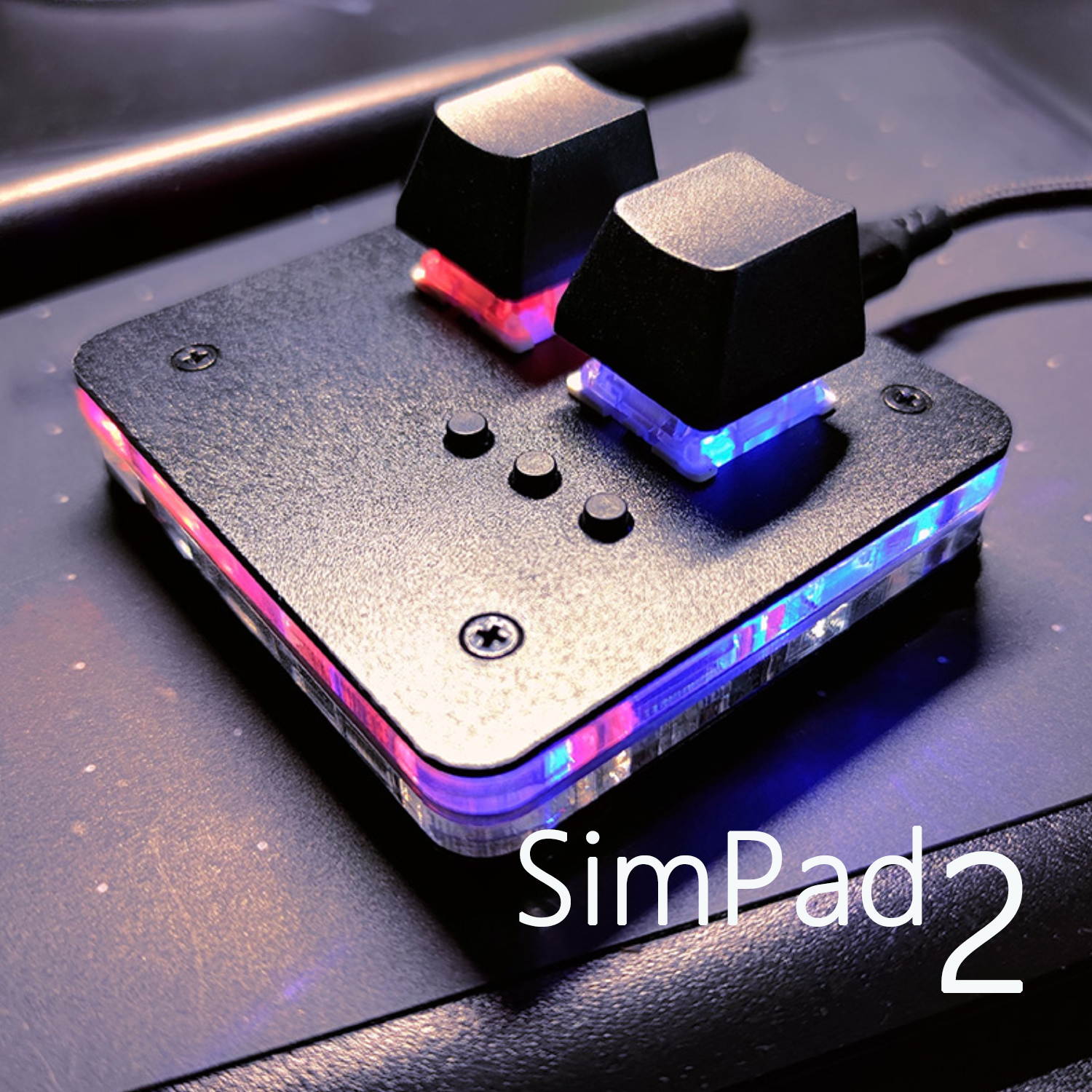 CUUWE SimPad Mini Keyboard Touch Wheel Axle Tester Gaming Keypad Osu support Cheery Mx Red Switch Gaming Mechanical Keyboard game player