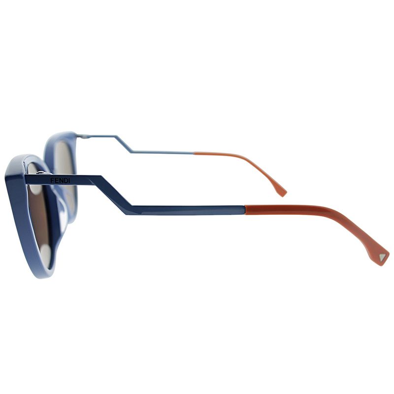 Fendi Orchidea  ICH Womens Cat-Eye Sunglasses Blue 52mm