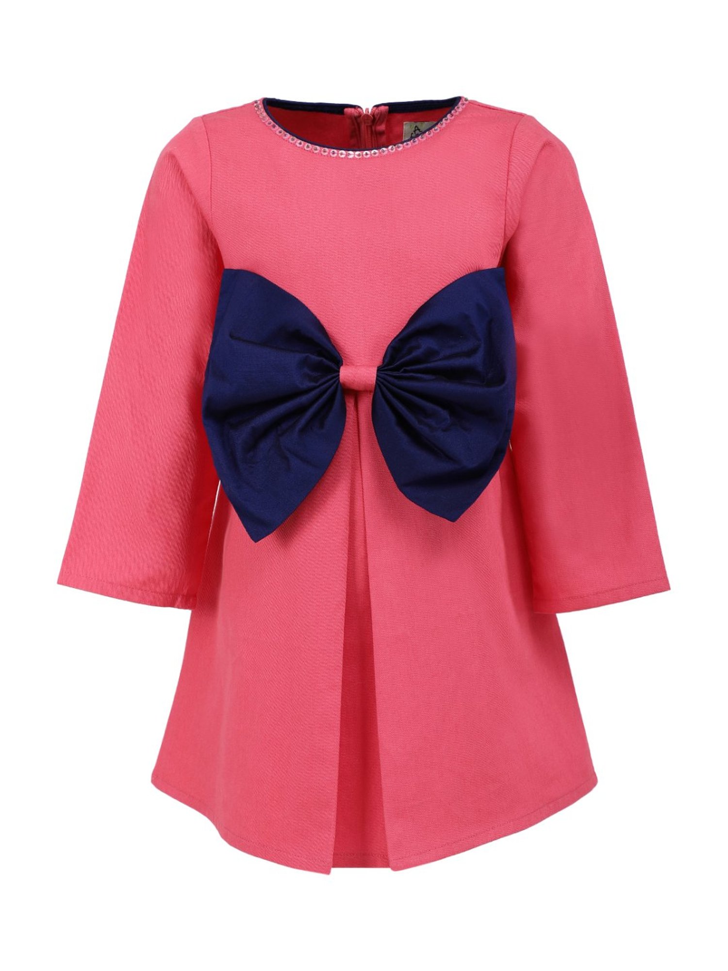 A Little Fable Kids Pink Cotton Dress