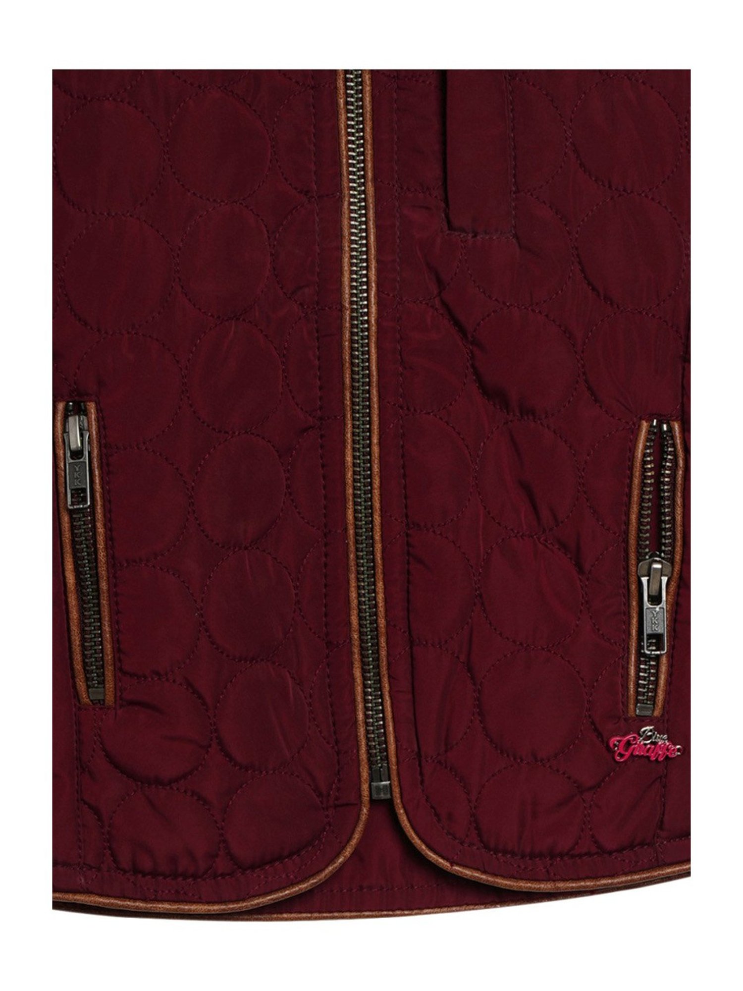 Blue Giraffe Kids Maroon Regular Fit Jacket