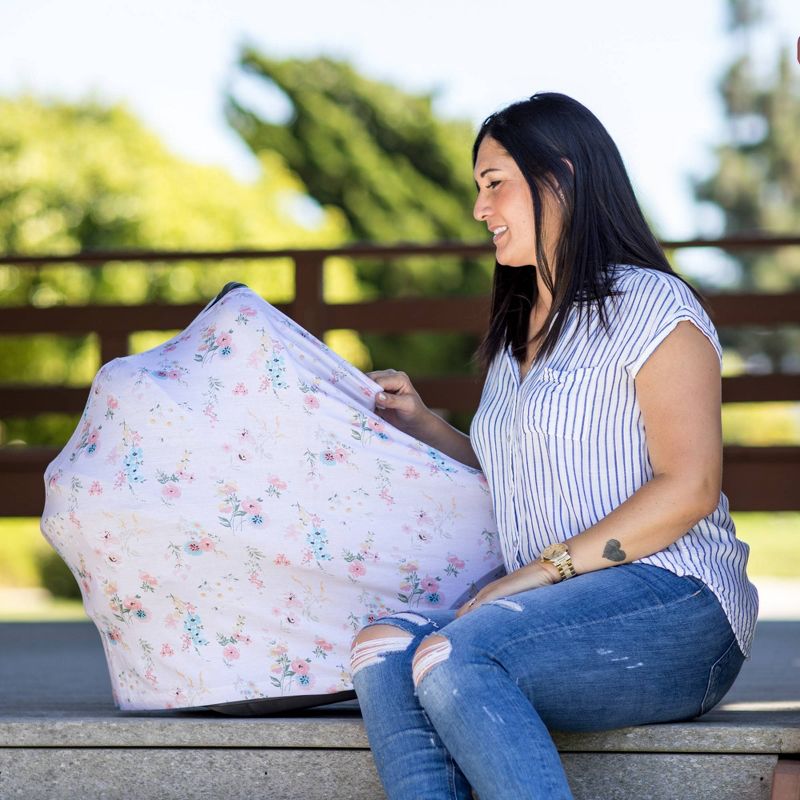 J.L. Childress 4-in-1 Multi-Use Cover Pink Floral