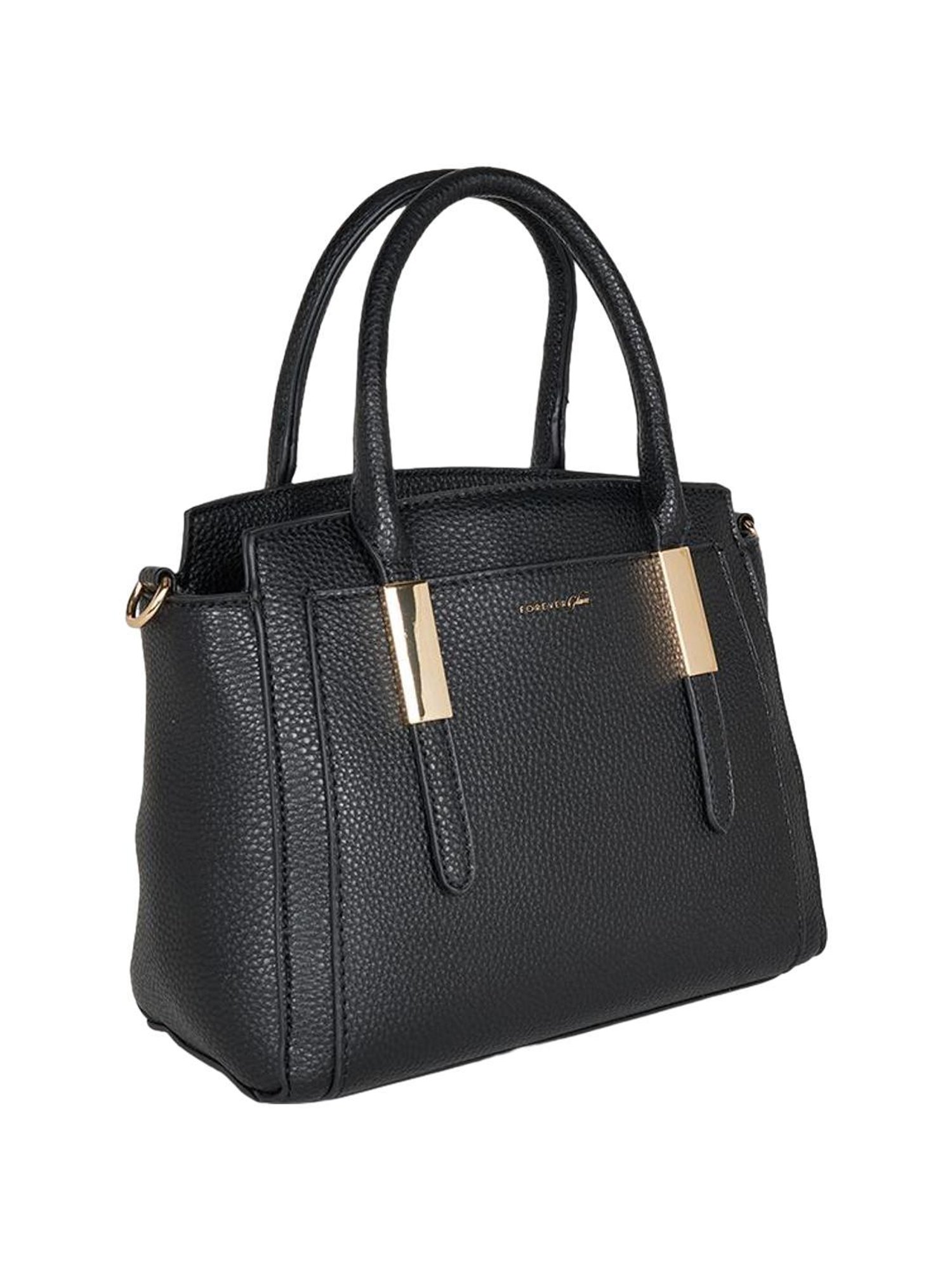 Forever Glam by Pantaloons Black Solid Handbag