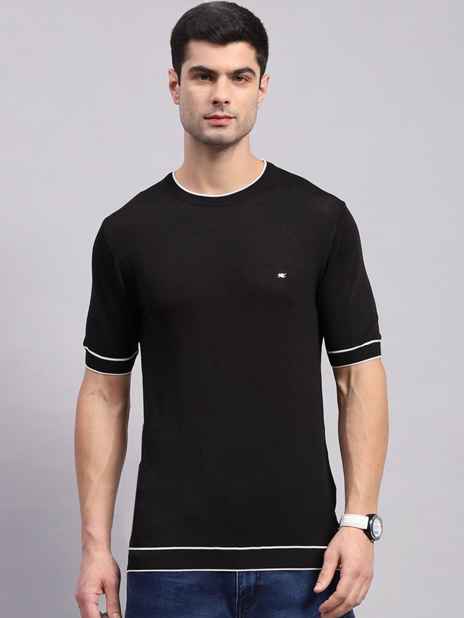 Monte Carlo Black Regular Fit T-Shirt