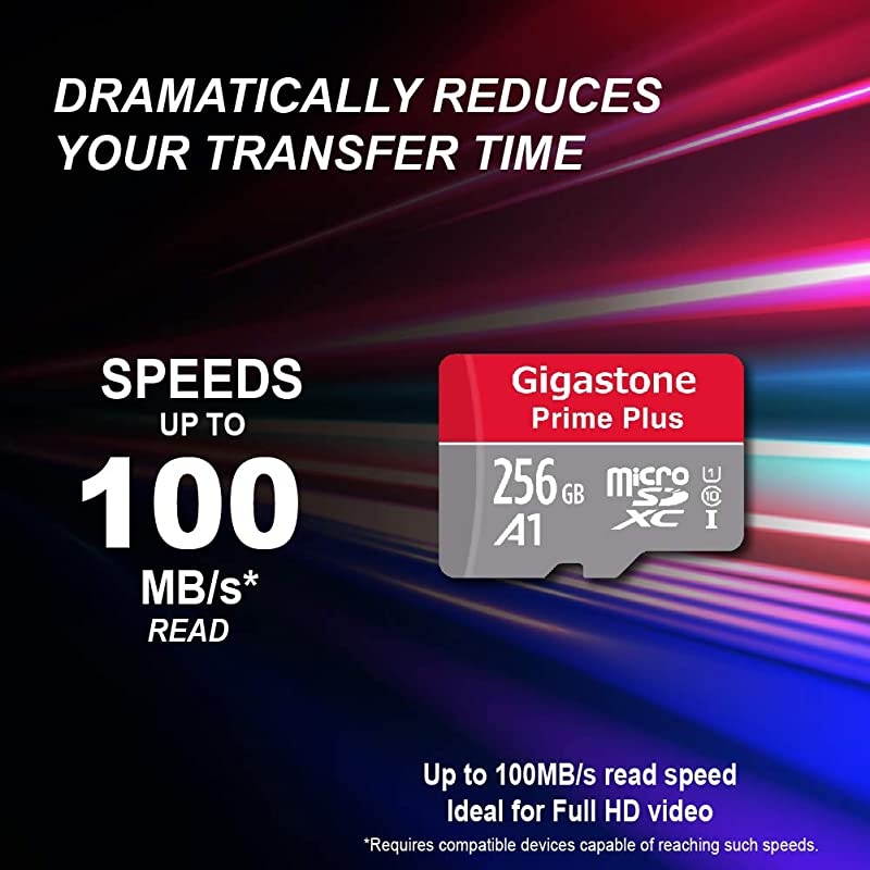 256GB Micro SD Card 4K UHD Game Turbo Nintendo Switch Compatible ReadWrite 10060 MBs A2 App Performance UHSI U3 C10 Class 10 Memory Card with 5Yrs Free Data Recovery