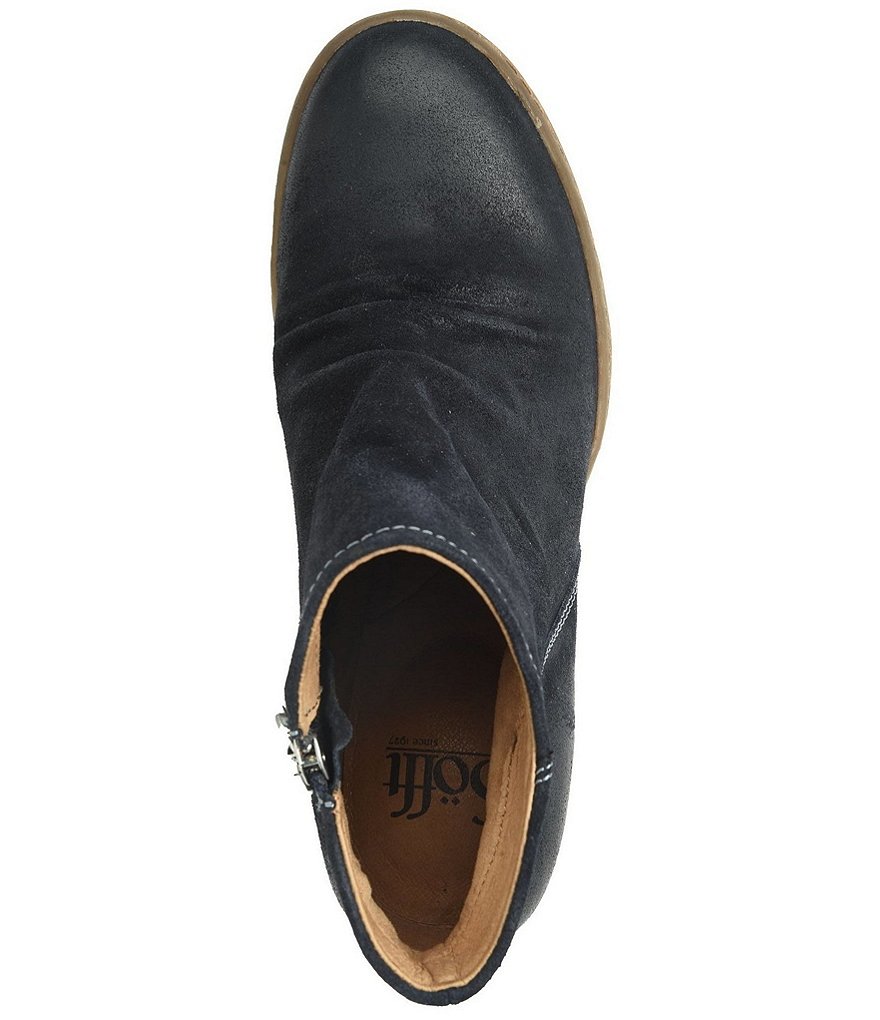 Sofft Siri Waterproof Suede Wedge Ankle Booties