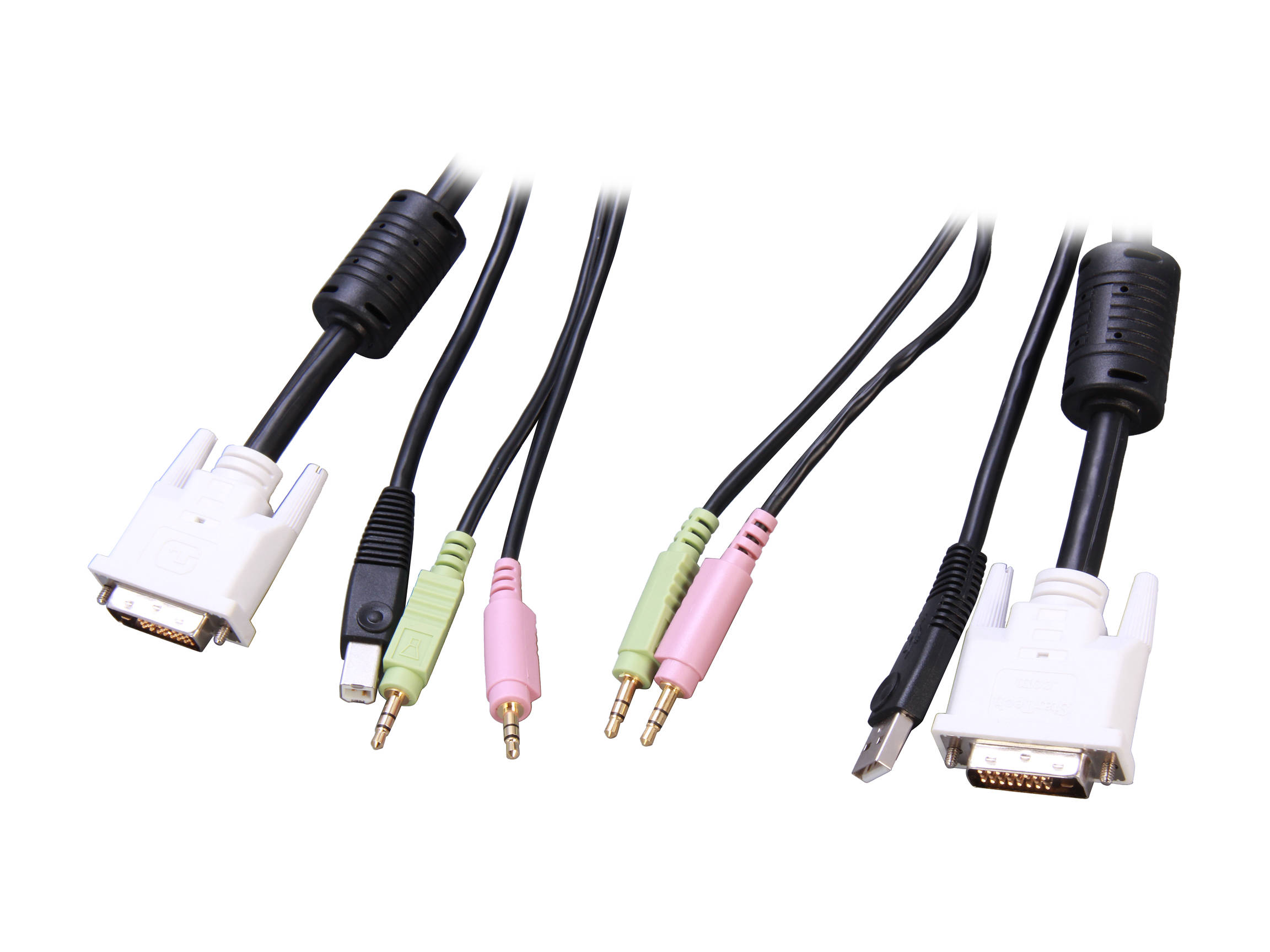 StarTech.com 6 ft. KVM Cable for DVI and USB KVM Switches with Audio & Microphone