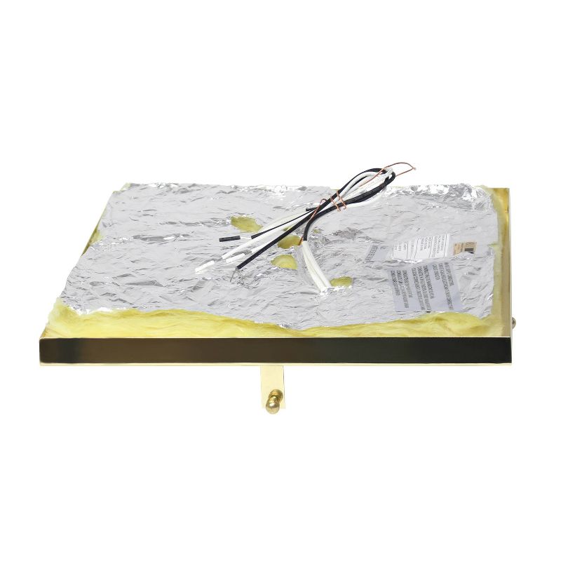 12" Elipse Square Flushmount Gold - Elegant Designs