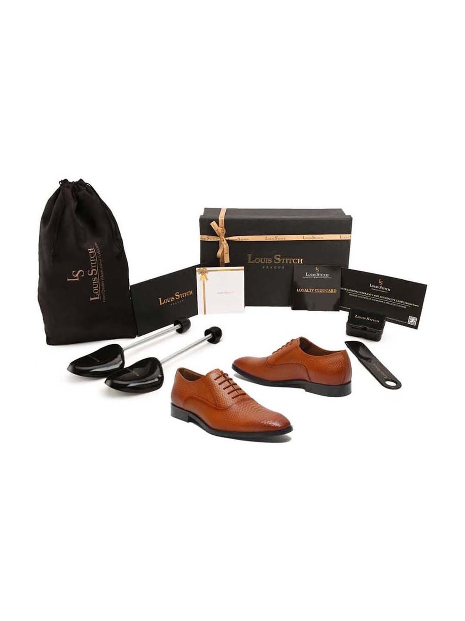 Louis Stitch Men's Russet Tan Oxford Shoes