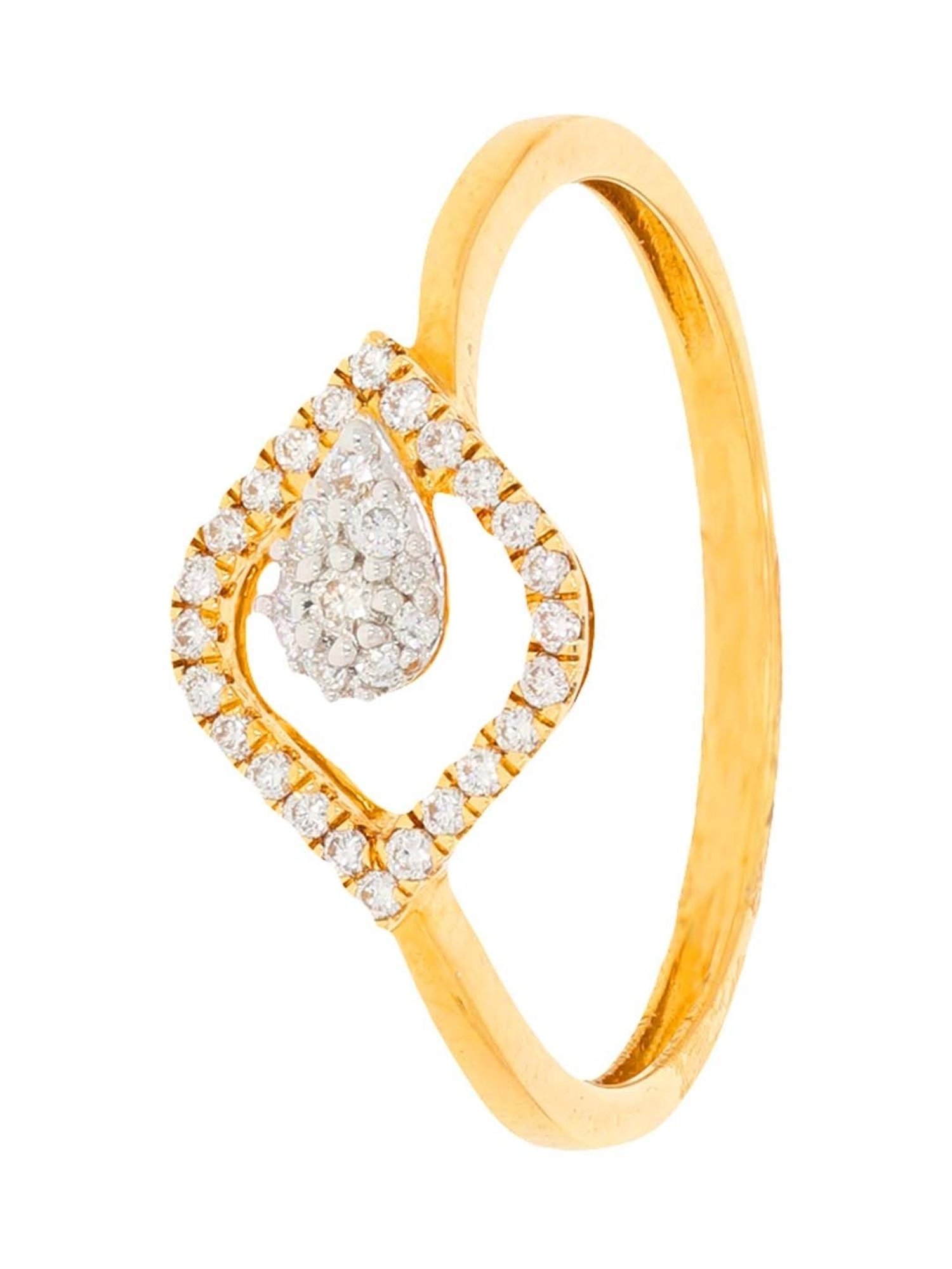 Waman Hari Pethe Jewellers 18k Gold & Diamond Ring for Women