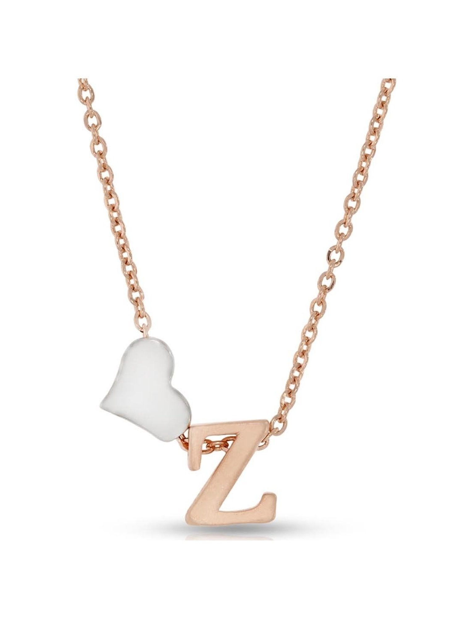 Anayra 92.5 Sterling Silver Initial Letter Charm Pendant without Chain for Women