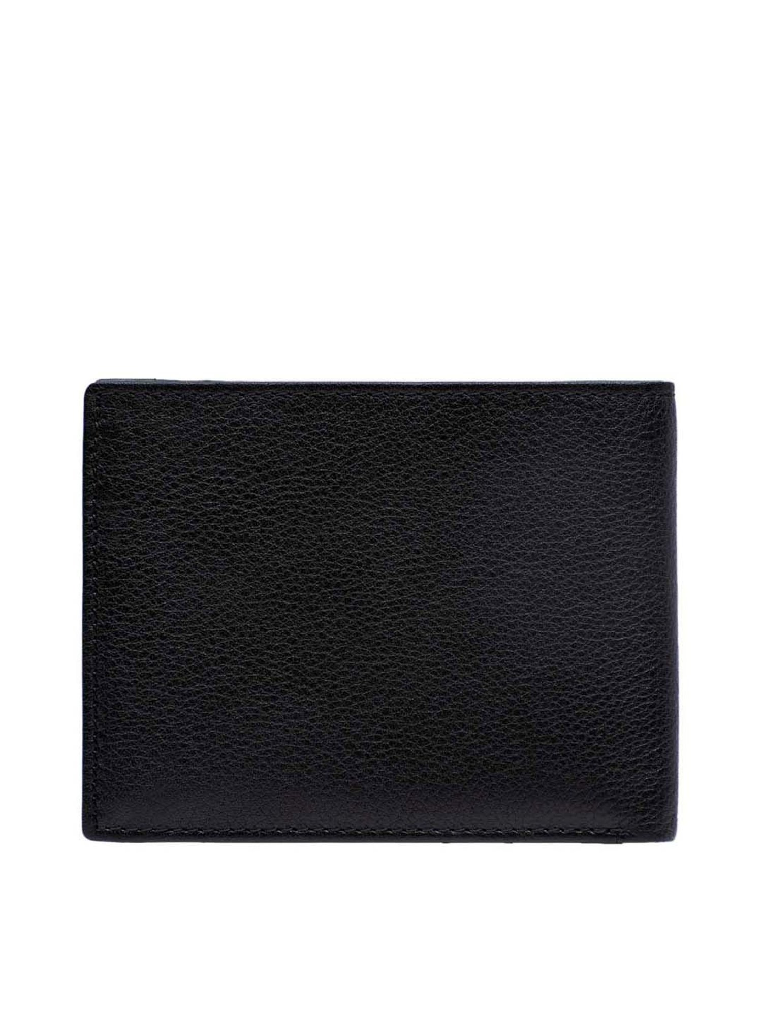 Mai Soli Black & Red Leather Bi-Fold Wallet & Key Ring Gift Set