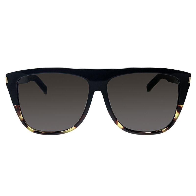Saint Laurent SL 1 027 Unisex Square Sunglasses Black Havana 59mm