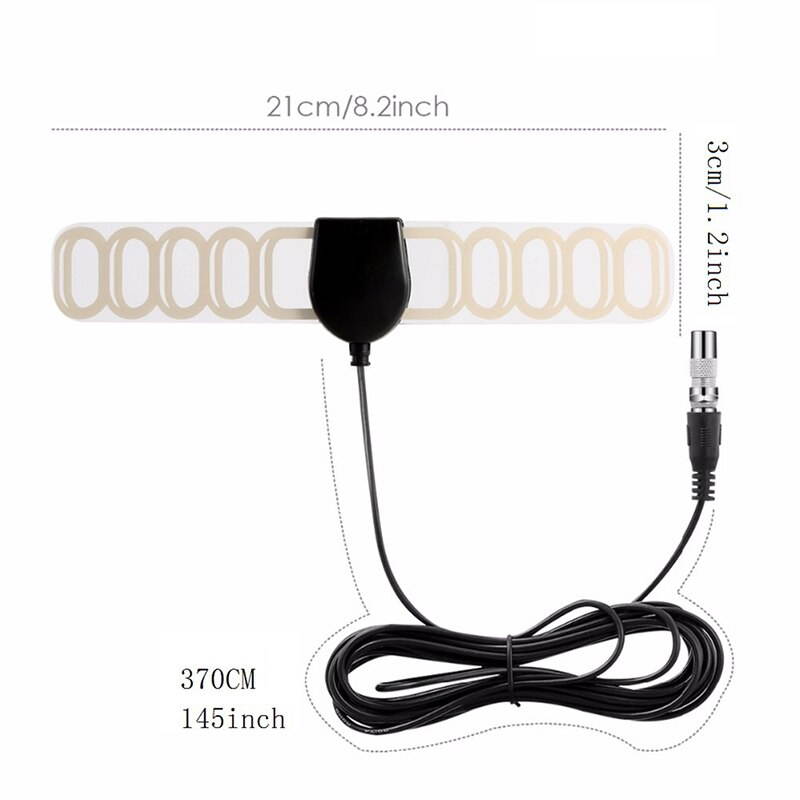 JETTING 20dB Indoor HD Digital Amplifier TV Antenna 25 Miles Range DVB-T/T2  TV Indoor Antenna DVB-T2 for Satellite Receive