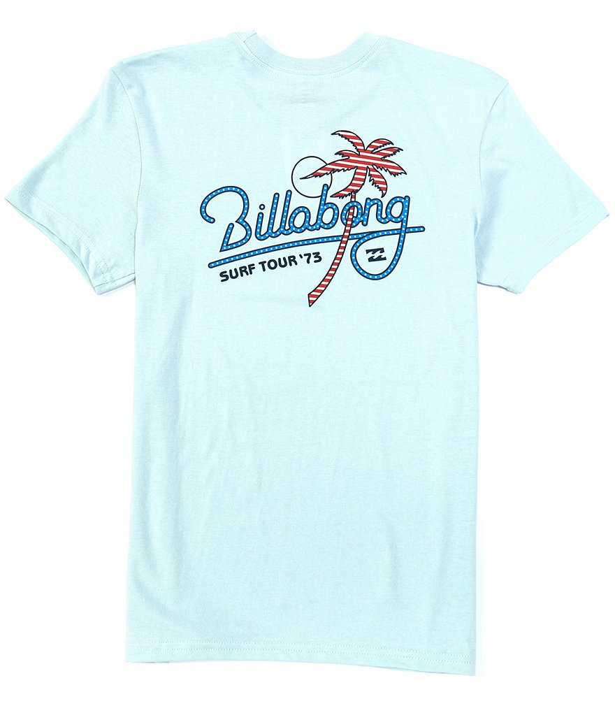 Billabong Big Boys 8-20 Short-Sleeve Surf Tour Palm Graphic Tee