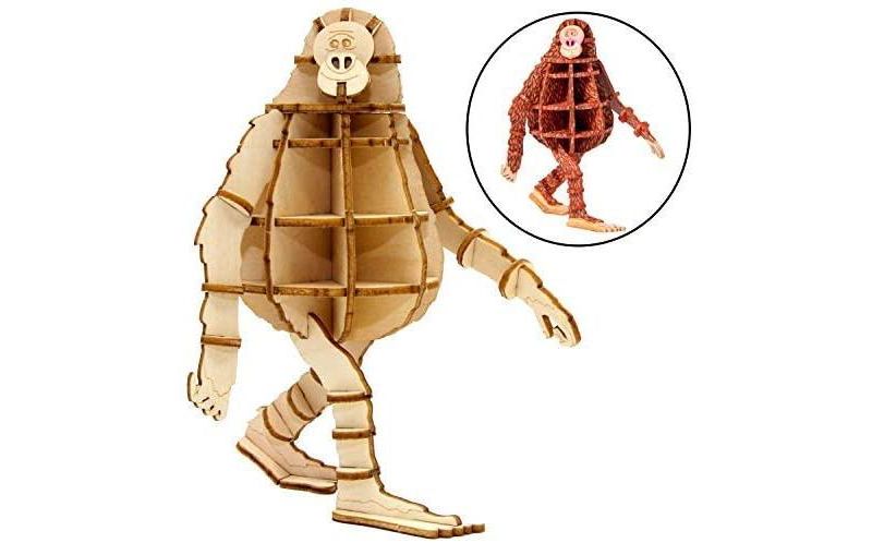 Incredibuilds Missing Link Movie Mr. Link Wood Model Figure Kit