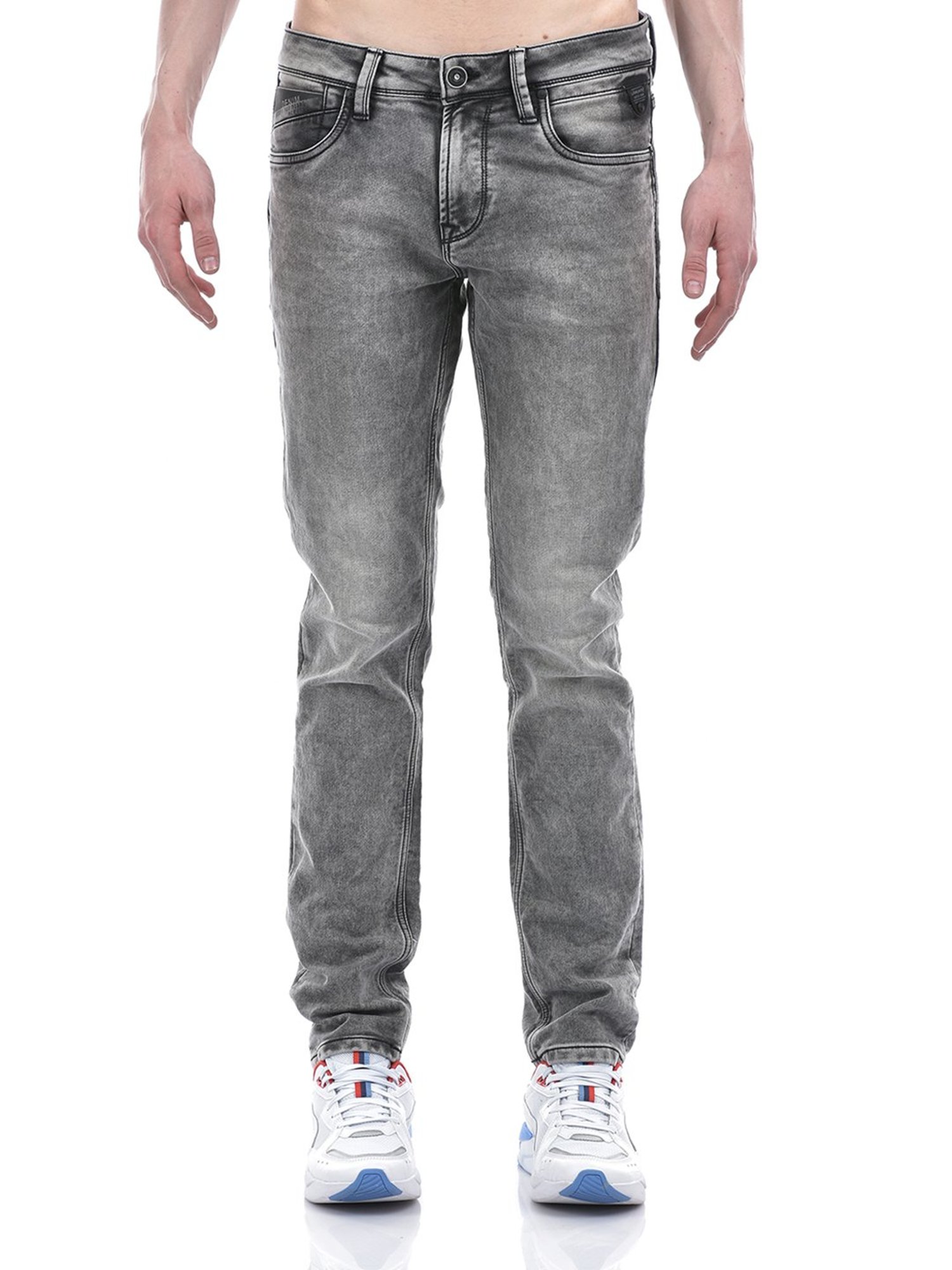 Lawman Pg3 Grey Slim Fit Heavily Washed Jeans