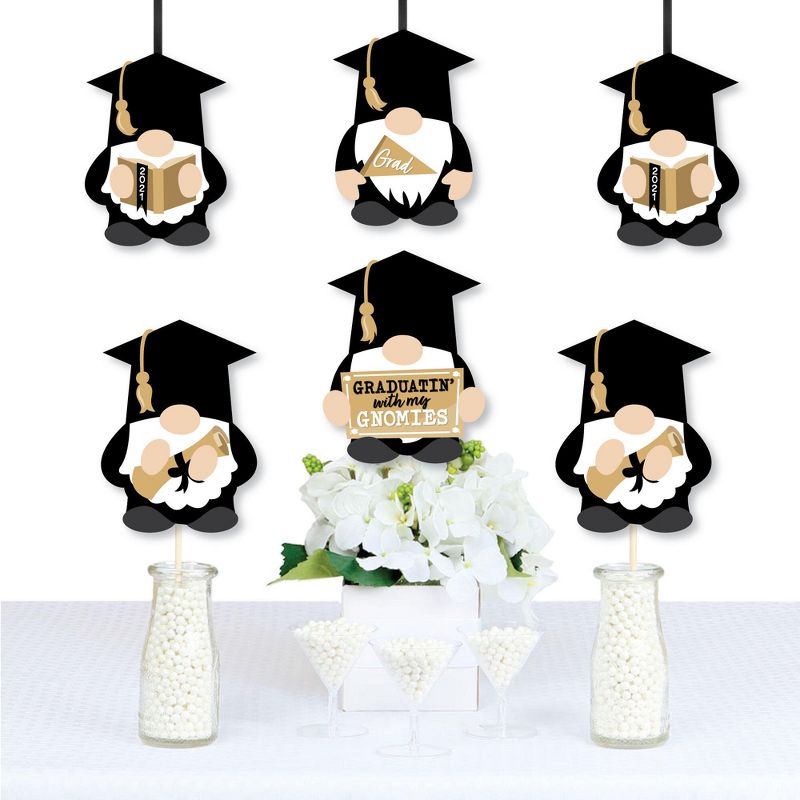 Big Dot of Happiness Grad Gnomes - Decorations DIY 2021 Graduation Party Essentials - Set of 20