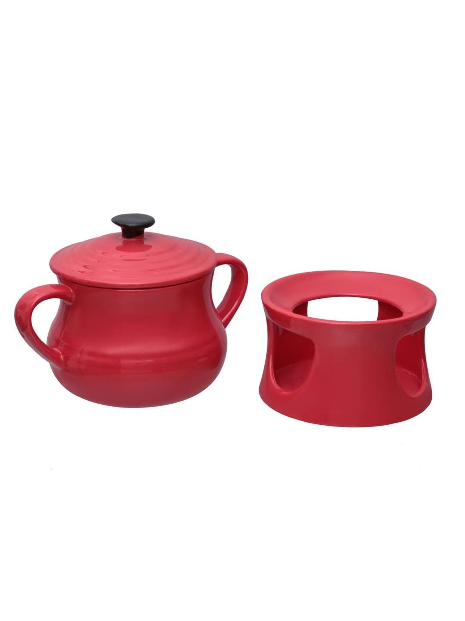 Clay Craft Red Ceramic Fonduset (0.2 L)