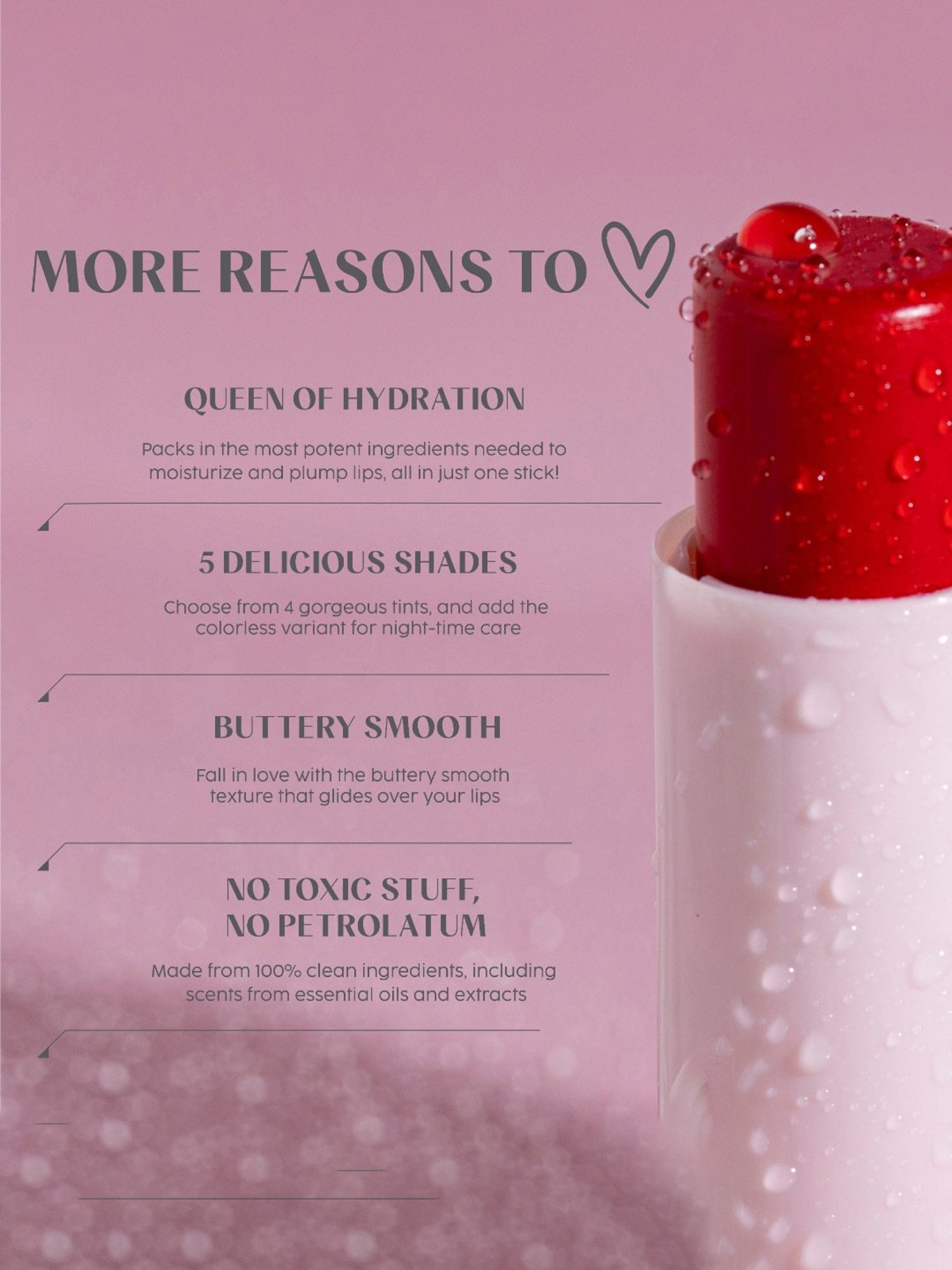 House of Makeup Jam Packed Tinted Lip Superfood Fresh Plum - 3.8 gm