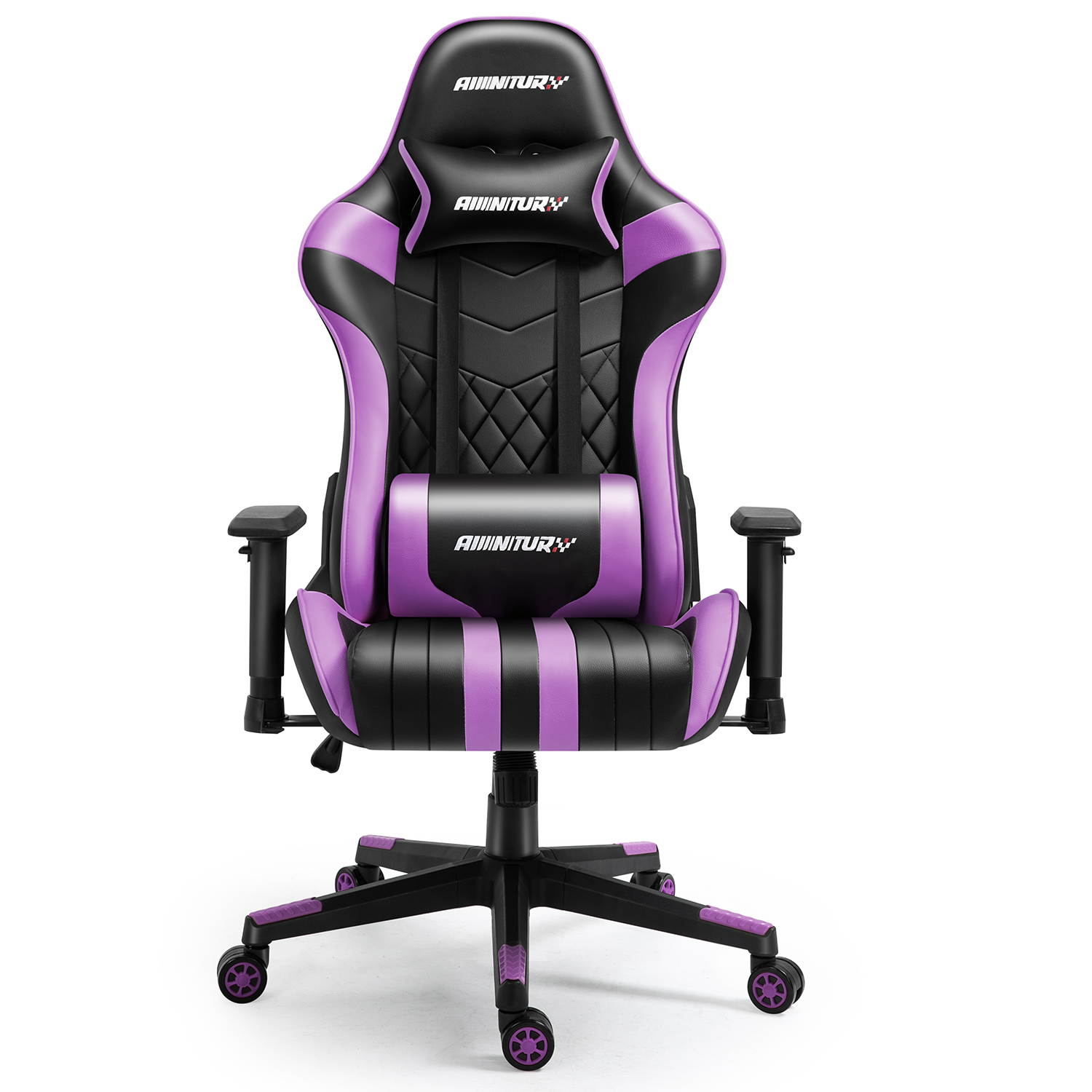 AMINITURE Gaming Chair Racing Style Ergonomic Computer Games Chairs Adjustable Armrest High Back PC Office Desk Chair Swivel Task Chair