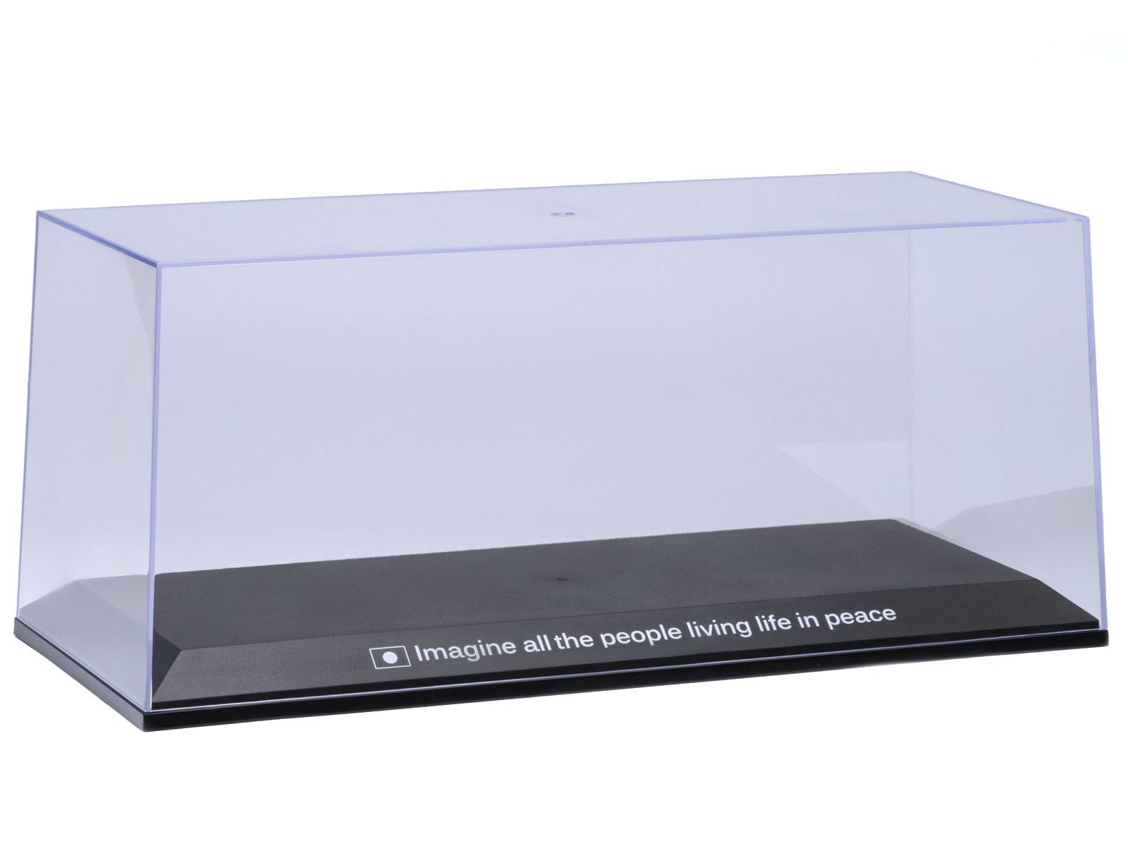 Collectible Display Show Case with Black Plastic Base and Gold "LBWK" Logo for 1/18-1/24 Scale Model Cars by Autoart
