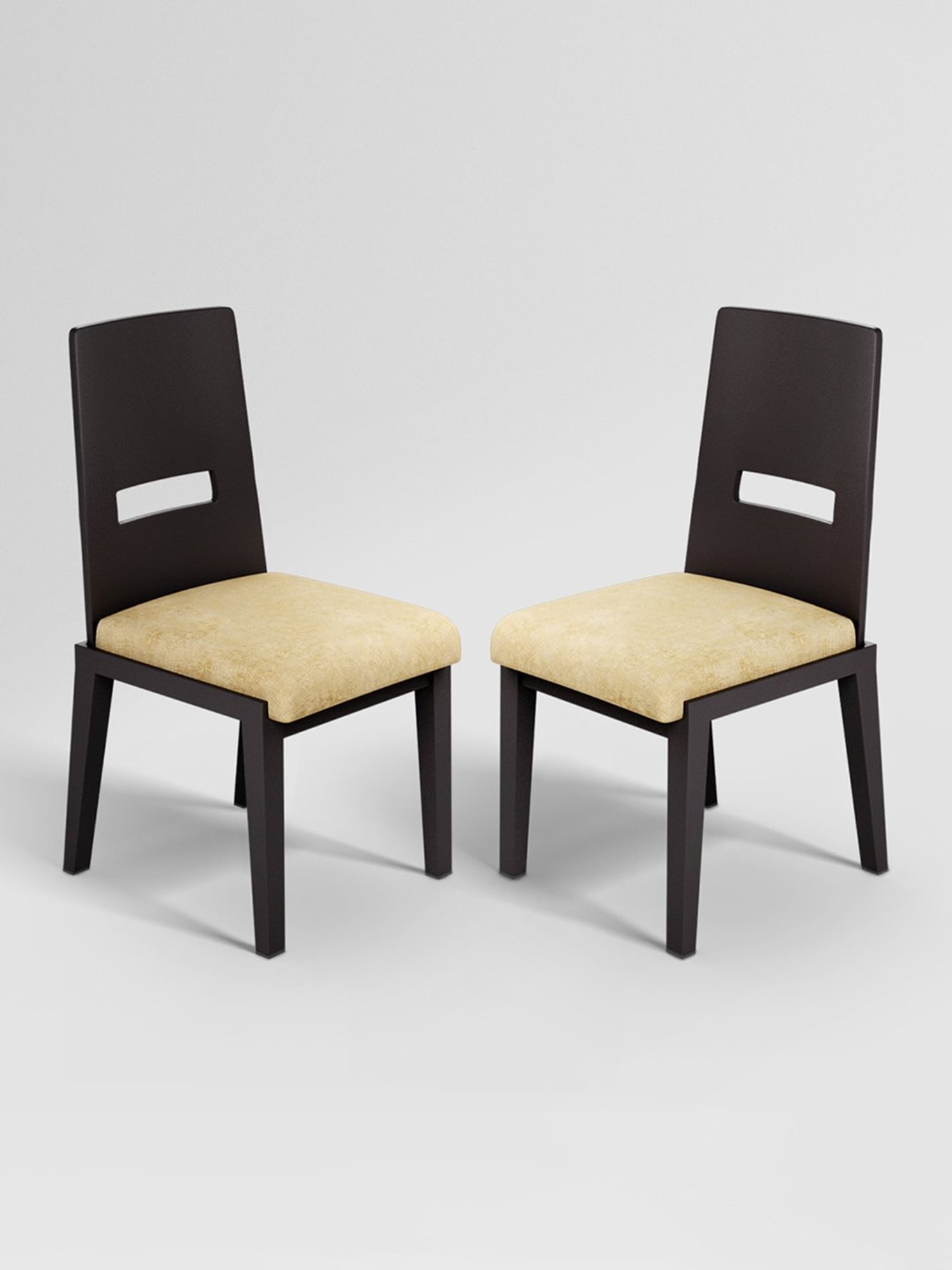 Durian Elanor Modern Brown & Beige Premium Leatherette Dining Chair