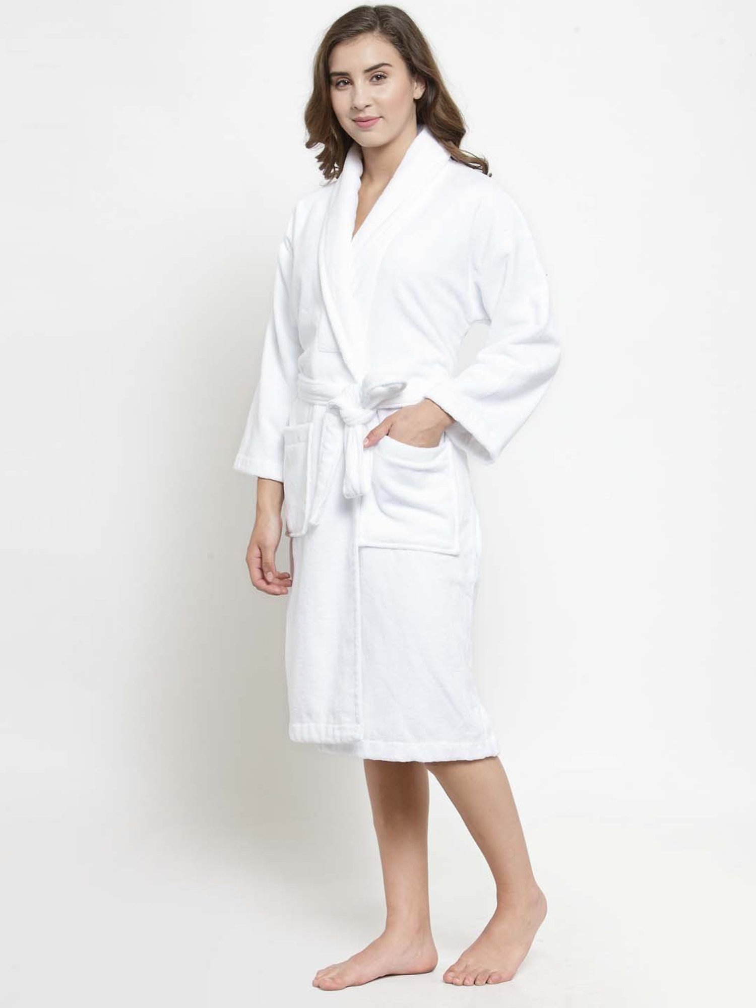 Trident Snowflake Cotton 350 GSM Bathrobe