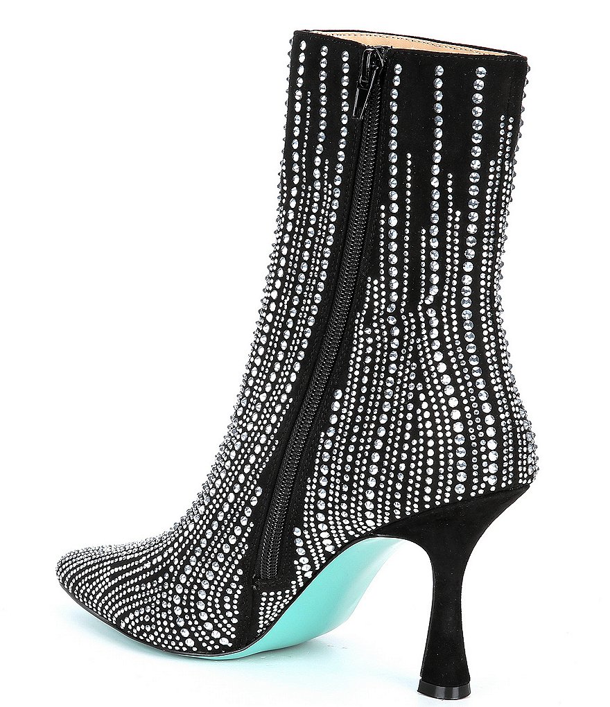 Blue by Betsey Johnson Juelz Rhinestone Booties