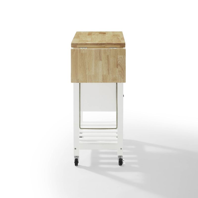 Bristol Double Drop Leaf Kitchen Cart White - Crosley
