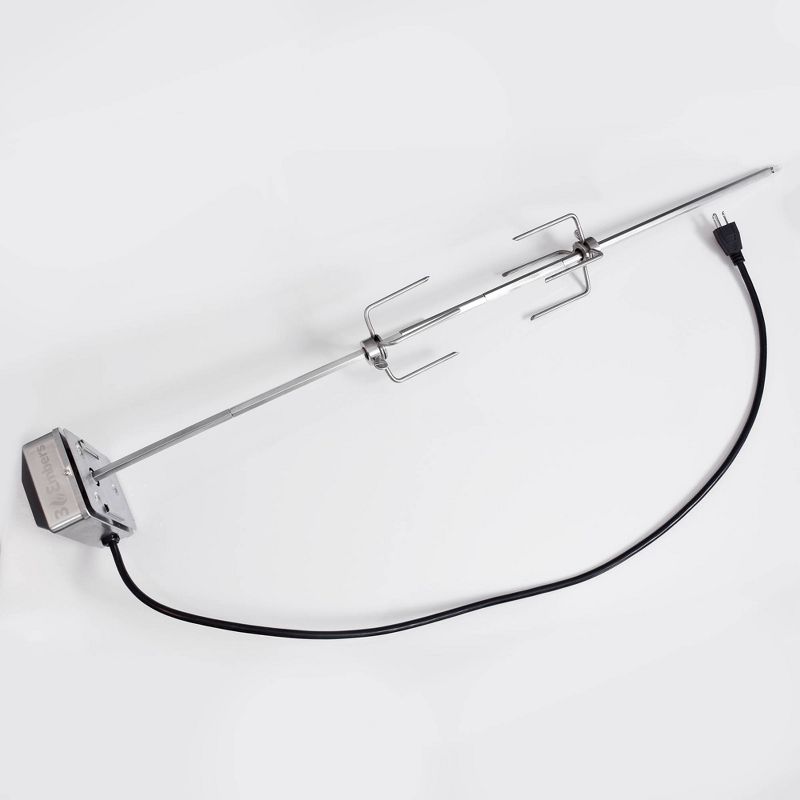 Stainless Steel Rotisserie Grill Rack Silver - 3 Embers