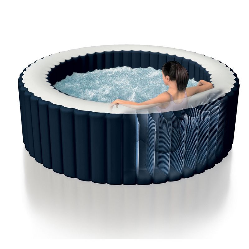 Intex 28405E 4 Person Round Hot & Slip Resistant Removable Hot Tub Seat