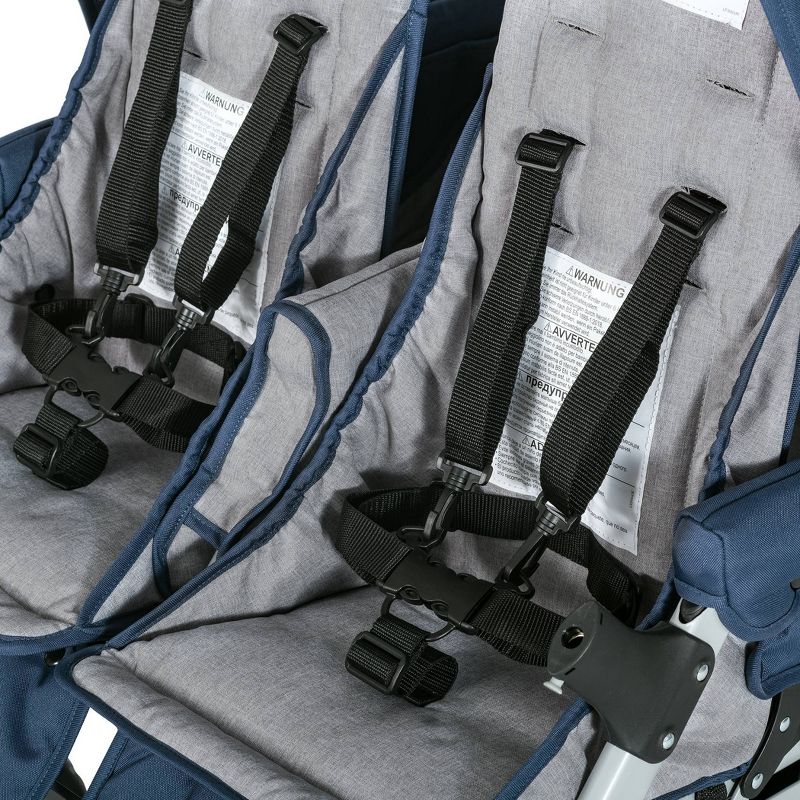 Foundations Gaggle Jamboree 6-Seat Stroller - Navy/Gray