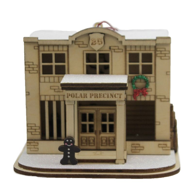 Ginger Cottages 3.75" Polar Precinct Christmas Ornament  -  Ornament Sets